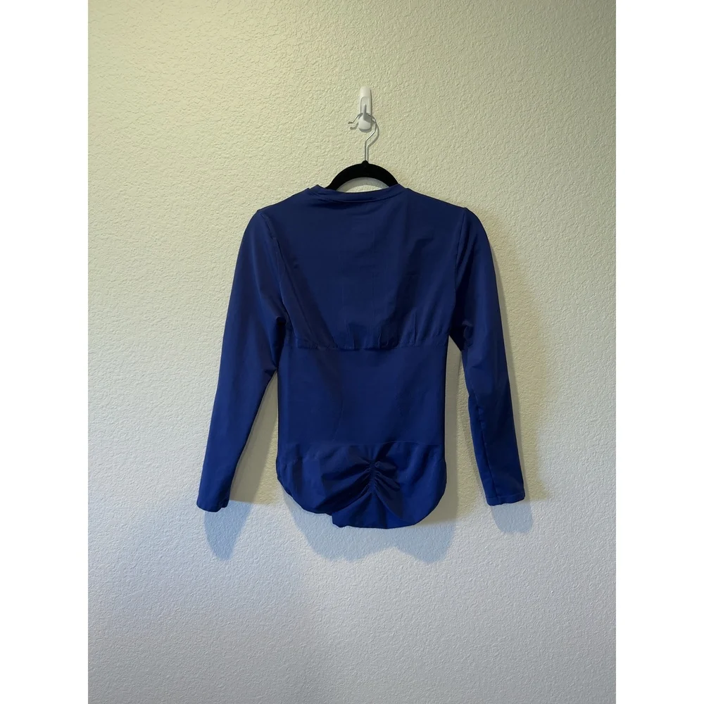 Pinsy Long Sleeve Butter Sculpt Seamless Bodysuit - Midnight Navy - 1X